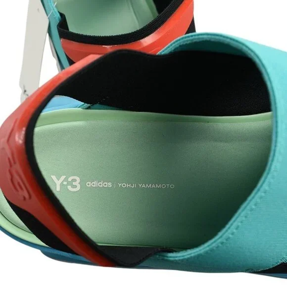 ADIDAS Y-3 YOHJI YAMAMOTO Unisex Black Mint Cyan HOKORI Strappy Sandal 11 NEW ADIDAS Y-3 YOHJI YAMAMOTO Unisex Black Mint Cyan HOKORI  main image 3